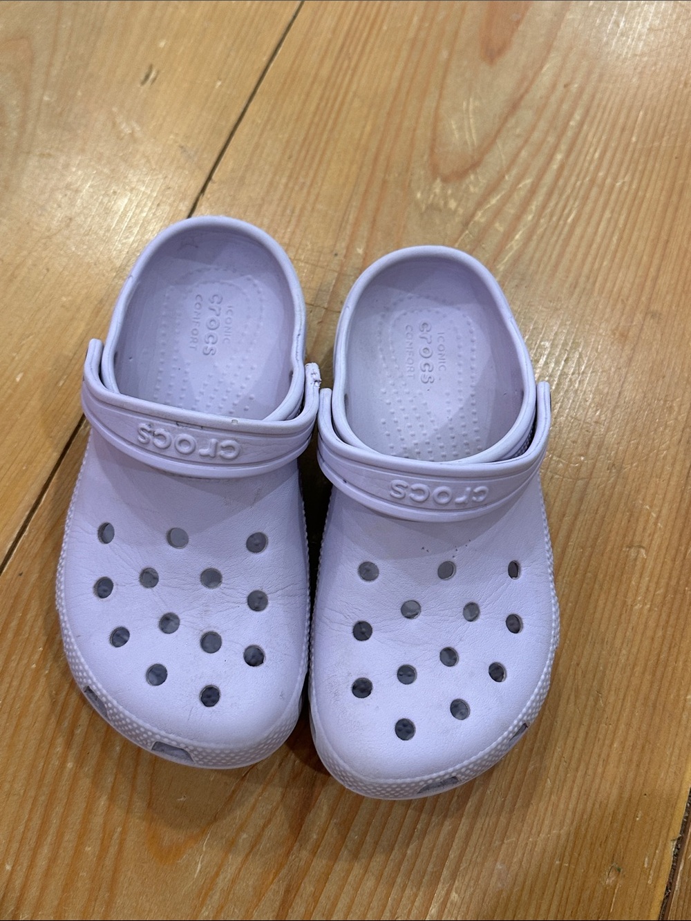 CROCS Kids Classic Clogs in Light Lavender